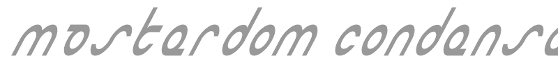 Masterdom Condensed Italic